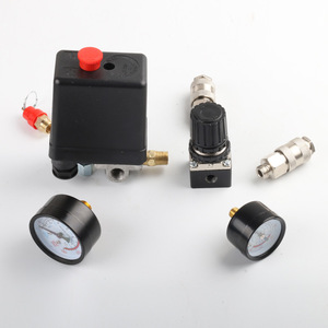 สวิตช์ควบคุมแรงดันลม 220V 380V สำหรับเครื่องอัดลมแบบลูกสูบ พร้อมเกจวัดและชุดวาล์ว - Product Image 3