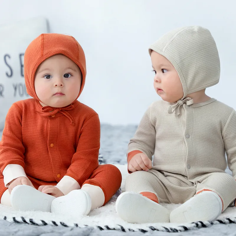 AustinBella/moda butik bebek giysileri yüksek kaliteli üretici tedarikçi tasarım özel baskı örme bebek tulum takımı kıyafet