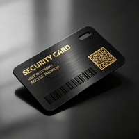 Tarjeta RFID/NFC Personalizada ODM de Acero Inoxidable Plateado/Dorado con Chip 216 para Control de Acceso a Membresías/Negocios