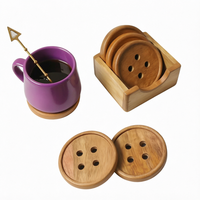 Sous-verres en bois faits à la main, résistants à la chaleur, de forme irrégulière, avec support, écologiques, pour la maison et la cuisine