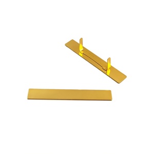 Vendita diretta in fabbrica marchi di superficie liscia bagagli e scatole regalo portafogli marchi vuoti piatti di metallo all'ingrosso - Product Image 2