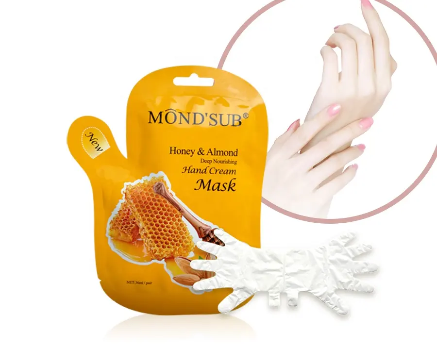 MONDSUB медовый миндаль, уход за кожей рук, ремонт, лист, маска, перчатка, отбеливающая маска для рук