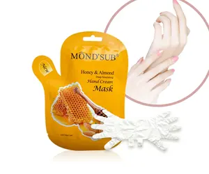 MONDSUB Masker Tangan Pemutih Perawatan Kulit, Madu Almond Perbaikan Tangan Lembar Tangan Masker Tangan