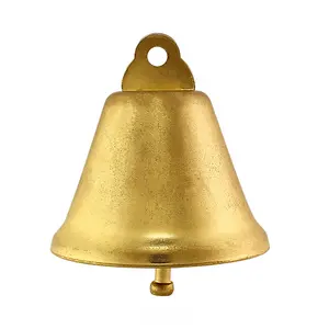 Ornamenti su misura della campana d'ottone del metallo dell'argento dell'oro di dimensione per la casa di natale