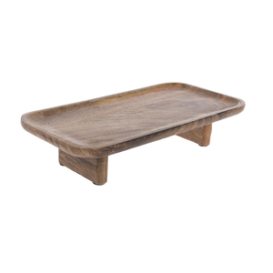 SHUNTA Assiette ovale moderne 100% bois poli mat 11 pouces Noir & Blanc Empilable Écologique pour Restaurant Viande Dessert Style Occidental - Product Image 3