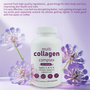 Cápsulas de Colágeno Múltiple para Mujeres con Vitamina C y Biotina, Píldoras de Péptidos de Colágeno para Cabello, Piel y Uñas Saludables para Adultos - Product Image 4