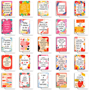 การ์ดอวยพรสร้างแรงบันดาลใจ 50 ใบ แบบเปล่า DIY โปสการ์ดสร้างสรรค์ สามารถเขียนได้ - Product Image 3