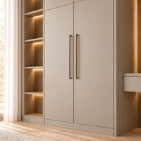 Armoire sur mesure intégrée pour chambre à coucher, dressing mural moderne en bois durable, meuble de rangement, dressing walk-in, mobilier OEM pour salon