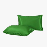 Taie d'oreiller en satin personnalisée, design enveloppe, 100% polyester, housse de coussin douce pour linge de lit d'hôtel, vente en gros, couleur et taille personnalisées