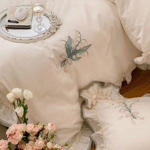 Nuovo <span class=keywords><strong>copripiumino</strong></span> <span class=keywords><strong>in</strong></span> cotone australiano a doppio filo <span class=keywords><strong>in</strong></span> cotone lungo <span class=keywords><strong>in</strong></span> fiocco 100 (CR) Set di quattro pezzi <span class=keywords><strong>in</strong></span> <span class=keywords><strong>seta</strong></span> blu - Product Image 4