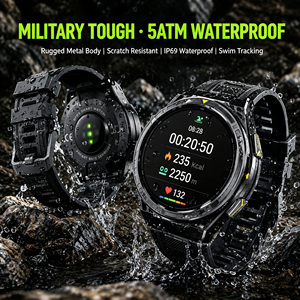 Montre connectée Android iOS avec moniteur de fréquence cardiaque, étanche, pour le sport en plein air, suivi du <span class=keywords><strong>cycle</strong></span> <span class=keywords><strong>menstruel</strong></span>, du sommeil et de la forme physique, avec GPS - Product Image 3