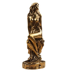 Estatua de Diosa, Escultura de Latón, Figura Decorativa para Mesa, Adorno para Hogar u Oficina, Estilo Occidental Clásico, 1 Pieza - Product Image 5