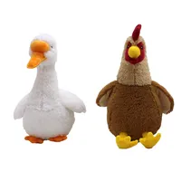 Brinquedos de pelúcia fofos com 35cm, animais de pelúcia macios personalizados de alta qualidade, solto/pau/papagaio/pato