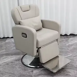 עיצוב חדש עור הידראולי כיסא ספר מתקפל חשמלי יופי פנים ספה שכיבה כיסאות ספר ניידים