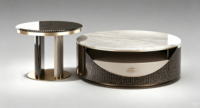 Ensemble de canapés en cuir de luxe, meubles modulaires 4+3+2+1, canapé sectionnel moderne pour salon, villa élégante, personnalisable