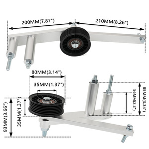 รอกสายพานอะลูมิเนียมขนาด 200 มม. รู 35 มม. สำหรับรถ Corvette C4 L98 ปี 1985-1991 - Product Image 1
