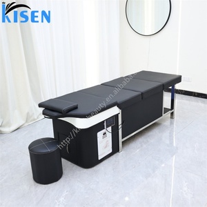 Kisen No Plumbing <b>Bed</b> Shampoo Head Spa Furniture with Water Storage <b>Heater</b> Water Circulation Fumigation Hair Treatment Bowl - Product Image 4