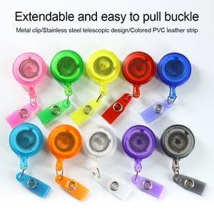 <span class=keywords><strong>Porte</strong></span>-<span class=keywords><strong>badge</strong></span> circulaire DEYI 32mm <span class=keywords><strong>extensible</strong></span> 500mm, <span class=keywords><strong>badge</strong></span> en forme de défilement, cadeau accessoire d'infirmière YOYO Transparent - Product Image 3