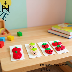 Set di 600 fermagli per capelli a forma di frutta 48388 per bambini e donne - Product Image 3