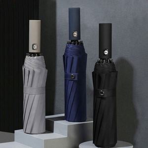 Paraguas OEM de 21 Pulgadas con Diseño Clásico para Todas las Estaciones, Plegable en 3 Secciones, con Logotipo Personalizado, Colorido, con Mango de Goma y Nailon 190T - Product Image 5