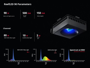 Lumière LED pour <span class=keywords><strong>aquarium</strong></span> marin d'eau salée, série RedSea Reef LED G2, spectre complet, programmable par application WiFi, intelligente, pour la croissance des coraux - Product Image 6