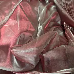 280cm Largura Glitter Snow Silk Like Liquid Organza Tecido 100% Poliéster Iridescente Tule Tecido Para Mulher vestido