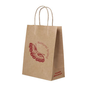 Nicro bán buôn biểu tượng tùy chỉnh in ấn quảng cáo Giấy túi mua sắm với xử lý Quà Tặng đóng gói túi giá rẻ Craft Kraft túi giấy - Product Image 5
