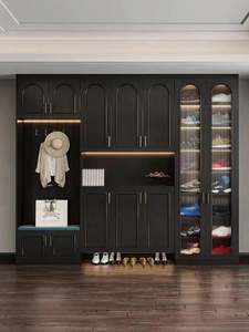 Armario de dormitorio de nuevo diseño, puerta corredera, pintura de madera, armario minimalista moderno, armario de dormitorio de tamaño personalizado - Product Image 5