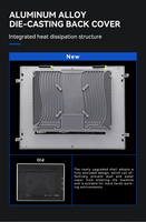 PC industriel tout-en-un à écran tactile capacitif, résolution 1920x1080, stockage 32 Go/64 Go, écran LCD à cadre ouvert