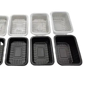 Hot Verkoop Voorraad Beschikbaar Plastic Container Take Away Food Lade 26*17*3Cm Voor Verzegeling Machine Magnetron Gebruik