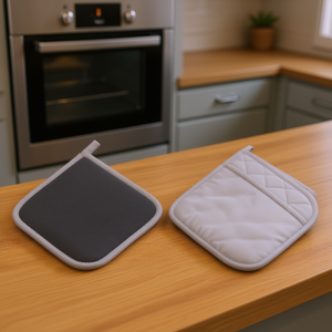 Porte-plat antidérapant gris matelassé résistant à la chaleur pour la cuisine - Product Image 3