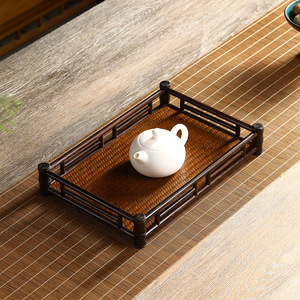 Multi-tiered teacup rack, <b>tea</b> set storage rack, bamboo teapot rack, <b>cup</b> holder, retro Chinese style display rack, teacup - Product Image 3
