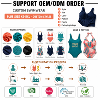 Maillot de bain une pièce rembourré dos nu en polyester noir de haute qualité pour femme, tailles XL à 4XL, idéal pour les grandes tailles