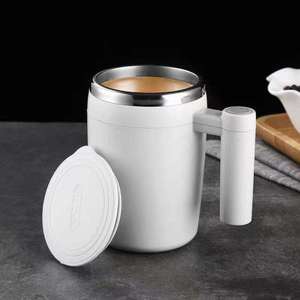 Wholesale Smart Button Self Coffee Mixing Cup Portable <b>Double</b> <b>Walled</b> <b>Mug</b> Automatic - Product Image 5