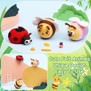 ชุดอุปกรณ์ทำเฟลต์ไหมพรมรูปผึ้งน่ารัก ชุดงานฝีมือทำเฟลต์ ทำสัตว์จากไหมพรม ทำมือ - Product Image 4