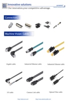 Industrial GigE kabel kamera Ethernet fleksibel Cat6 luar ruangan dengan konektor RJ45 8P8C dan isolasi PVC
