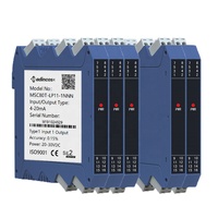 MSC80T-AH: 4-20mA + HART Loop pemancar suhu daya DIN rel dipasang Isolator sinyal/konverter dengan PT100 dapat diprogram