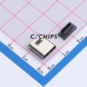 HYCW271-USBC06-100B USB Connector Through hole Component (THT) Connector Type-C Female Through Hole 6P - Product Image 1