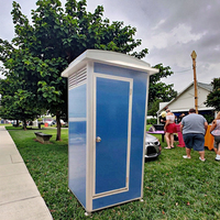 Systèmes de toilettes portables en acier écologiques et durables Installation facile Design moderne Unités chimiques mobiles sans eau Lieux publics