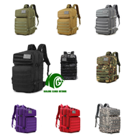 Mochila Táctica Personalizada de 45L, Impermeable, con Múltiples Bolsillos, Sistema Molle, para Senderismo, Camping, Pesca y Actividades al Aire Libre