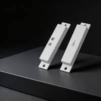 Capteur magnétique à lamelles ABS filaire NC pour porte/fenêtre, à montage en surface, avec portée de détection de 15 mm pour alarme antivol