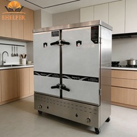 Cuiseur vapeur électrique professionnel pour cuisine, 8 à 48 plateaux, contrôle précis du temps de cuisson, acier inoxydable 304, cuisson vapeur multi-aliments facile