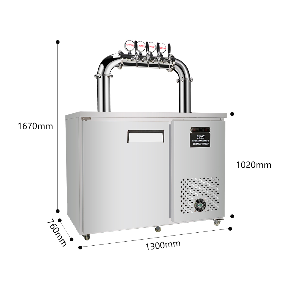 Kegerator 4 robinets en acier inoxydable