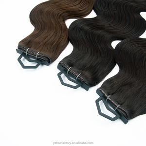 ต่อผมแบบผีเสื้อ สีอ่อน ผมแท้ พร้อมด้วยเทคนิคการต่อแบบ Double Weft Genius Hole Weft - Product Image 3