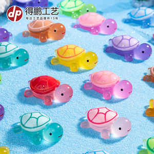 Mini Ornements en Résine Tortue, Décoration Animale de Dessin Animé, Cadeau Artisanat pour la Maison et le Bureau - Product Image 3