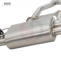 Système d'échappement complet SDO pour Cadillac CT4 LSY 2.0T 2020-2026 en acier inoxydable avec collecteur droit et soupape électronique