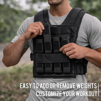 Chaleco con Peso para Entrenamiento de Fuerza, Alta Calidad, para Gimnasio en Casa, Correr al Aire Libre, Entrenamiento Táctico, Chalecos con Peso Ajustable