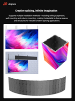 Armoire incurvée en aluminium moulé sous pression Écran d'affichage LED HD fixe d'intérieur P1.25 P1.56 P1.95 P2.5 Panneau mural vidéo LED pour salle de contrôle 4K