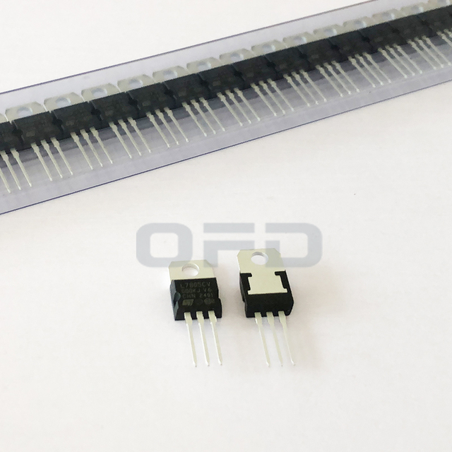 L7805CV TO-220 Voltage Regulators Through Hole Positive Voltage Regulator ICs 3-Terminal Positive Regulator L7805CV