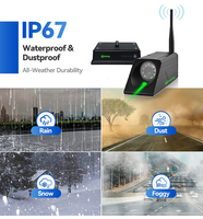 Sistema de Cámara Láser Inalámbrica AHD de 7 Pulgadas para Montacargas, 12-24V, IP68, Monitor de Visión Trasera, Línea Guía Láser Anticollisión para Camiones y Cargadores